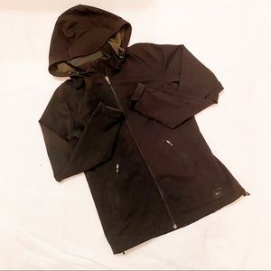 Women’s REI black hooded sports jacket